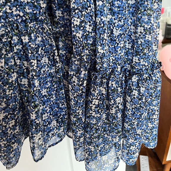 Blue Floral Dress - Size 22 - Picture 5 of 5